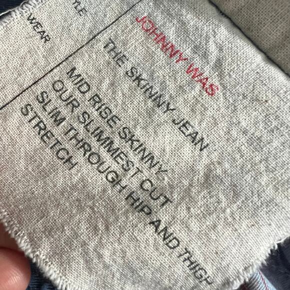 Johnny Was Mid Rise Skinny Jeans Embroidered Women Size 31 - Picture 11 of 12